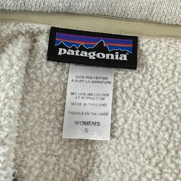 Patagonia Better Sweater 1/4-Zip Fleece Pullover Jacket in Cream - Picture 8 of 9
